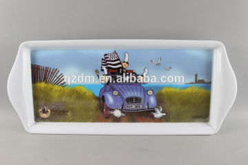 39x16cm Melamine Serving Tray , Plastic Tray for cup