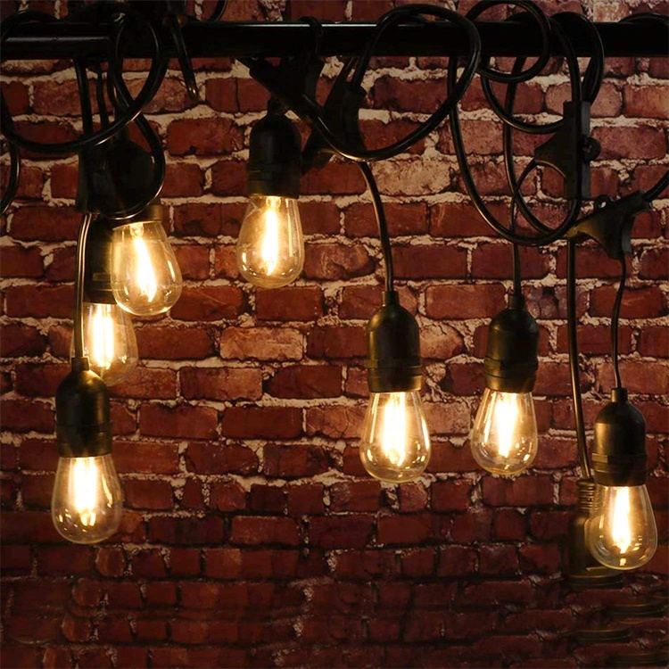 IP65 E27 LED Edison Filament Bulbs S14 Dimmable LED Edison Bulb outdoor String Light Replacement Bulbs