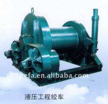 Hydraulic pressure winch engineering vessel
