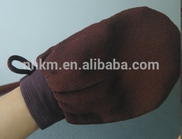 Black viscose morocco hammam scrub mitt tan removal mitt