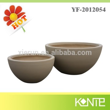 Factory Supply Round Stackable Bulk Fiberclay Pot