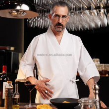 Unisex Baking Restaurant Kitchen Cooking Long Sleeve Japanese Korean Style Chef Coat