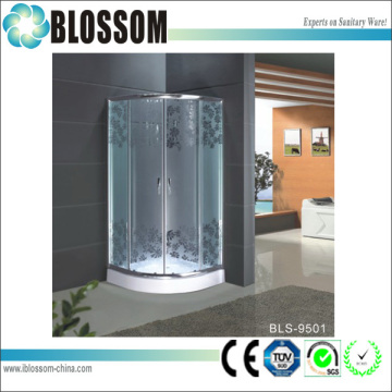 Enclosed shower room sliding door glass shower cubicle