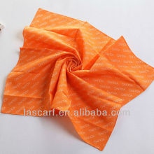 orange small cotton kerchief scarf