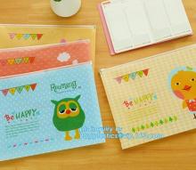 Underwear Bra Packaging Bag With Slider Zipper Ring Holder, creative stationery pvc plastic bag with slider, slider zipper bag p