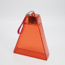 Triangle Plastic Travel Bottle with Cap no Straw