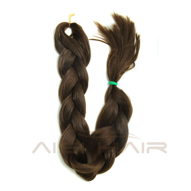 Aisi Hair Jumbo Braiding Hair Extension YAKI Straight Expression Braid Hair Heat Resistant Fiber Hairpieces