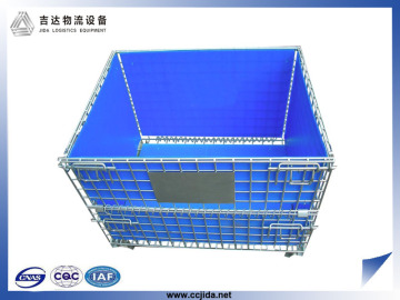 Collapsible wheeled logistics foldable trolley cart