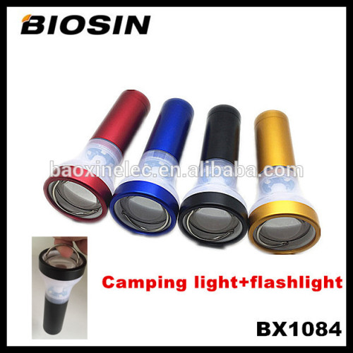 Easy carrying ultra bright waterproof hanging camping tent lighting with flashlight