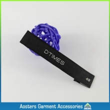 Recycled brand name apparel woven label