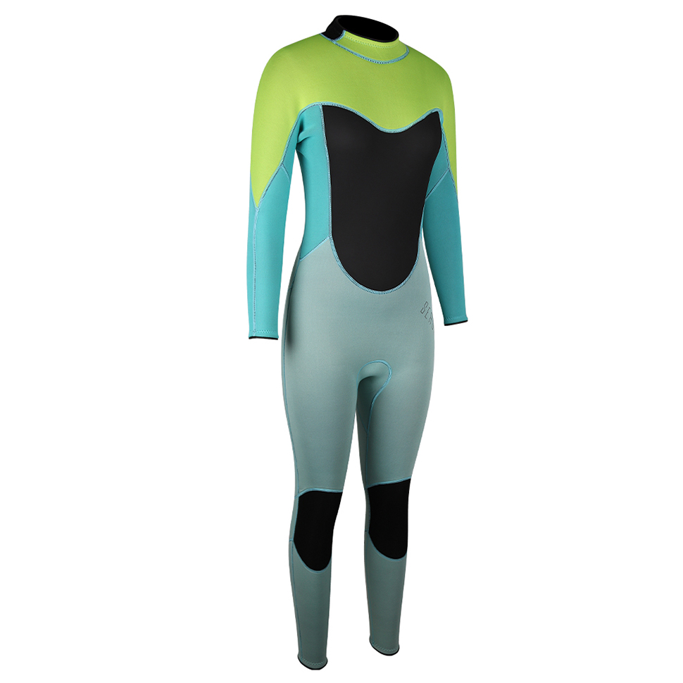 Seaskin Neoprene 4mm 다이빙 백 Zip Full Wetsuit