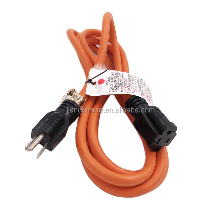 15amp ,NEMA 5-15P to 5-15R  outdoor extension cord