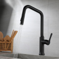 Matt Black Faucet Zinc Alloy Pull-down Kitchen