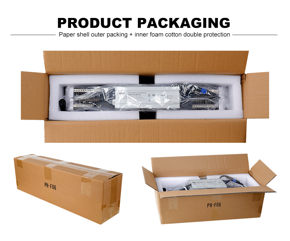 led 240w light well packaging