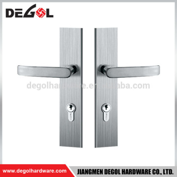 European Lever Handle with Escutcheon Plate