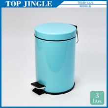 Modern Small Blue Color Plastic Pedal Waste Bin