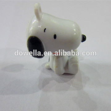 Mini plastic snoopy dog toys with little snoopy figure