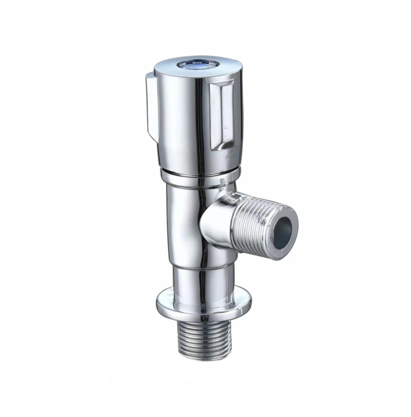 安い衛生陶器アクセサリーバスルームミキサー水プラスチッククロームメッキアングルバルブ