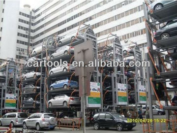 Intelligent rotary car parking building system