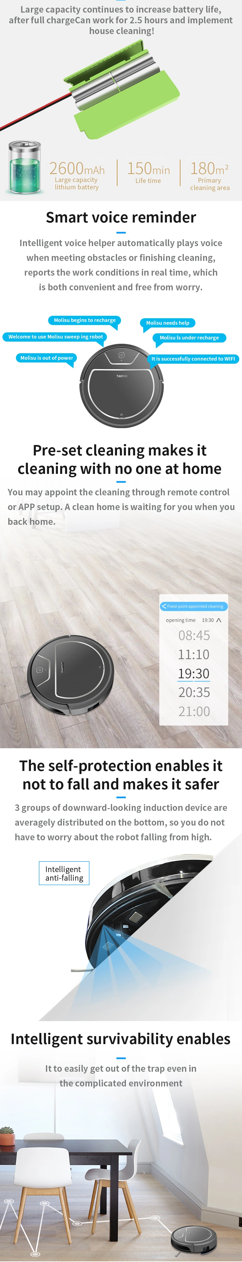 Household Intelligent Robot Vacuum Cleaner Mopping Robot