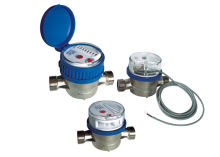 High Precision Residential Single Jet Water Meter , Hot Water Flow Rate Meter