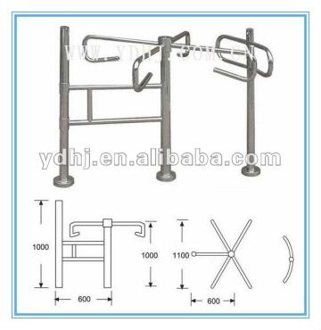 Supermarket Security Swivel Turnstile Entrance Gate