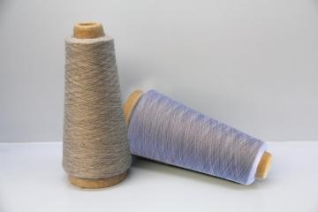 worsted cashmere and silk blended knitted yarn