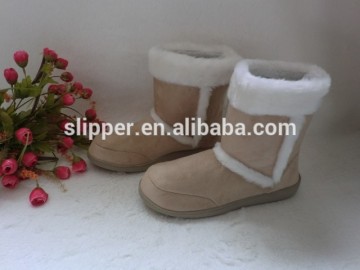 Unisex winter indoor brown boots