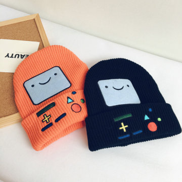 Cartoon Embroidery Patches Smile Cotton Cap Outdoor Hat