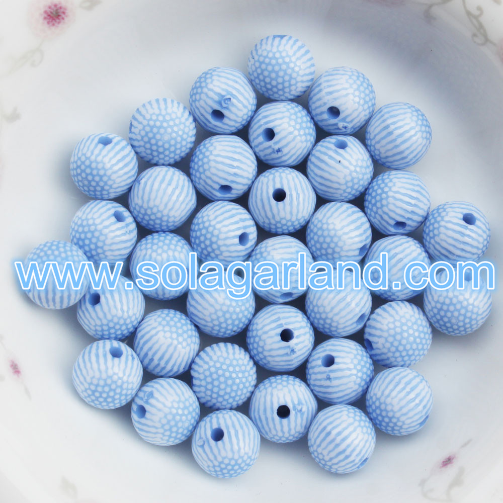Wholesale Striped Gumball Beads
