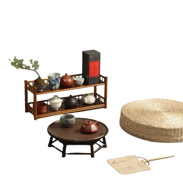 Double Layer Moso Bamboo Beverage Organizer for Home Bar, Kitchen Islands & Carts