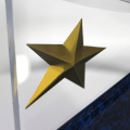 APEX Wholesale Custom Shapes Star Football Acrylic Award