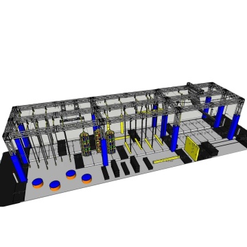 OK Playground: Popular Aluminium Frame Ninja Warrior Games