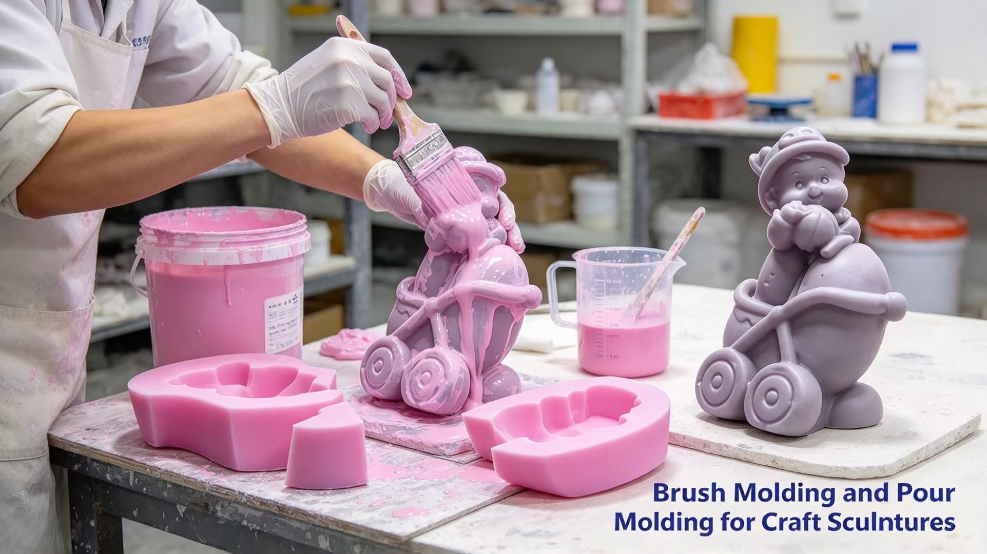 Molde para manualidades con detalles finos, caucho de silicona 4 Fine Detail Craft Mold Silicone Rubber 4
