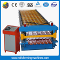 Building material double layer roof sheet making machine