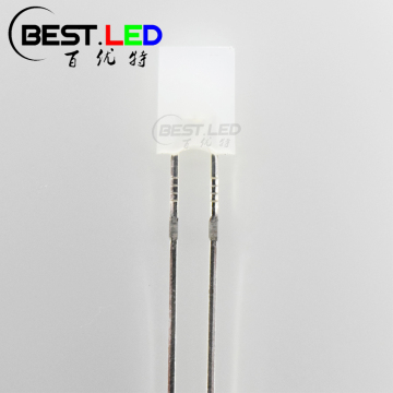 2x5x7mm Rectangle Wide Angle Diffused White LED