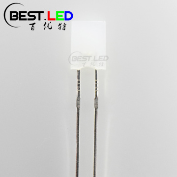 2x5x7mm obdélníkový širokoúhlý rozptýlený bílá LED