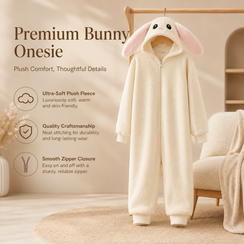 Цельная униформа с капюшоном и плюшевым кроликом Plush Bunny Hooded One Piece Uniform