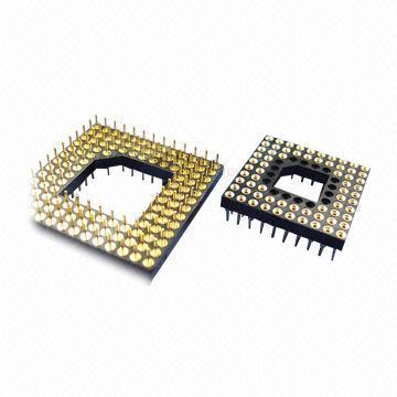 1.27/2.54mm PGA Socket Adapters, Solder Type PGA Connector, OEM and ODM Orders Welcomed