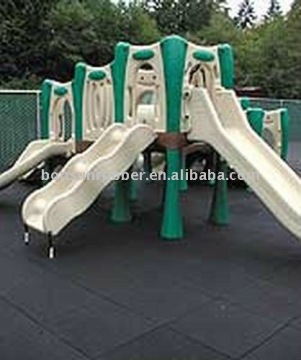 recycled playground rubber floor