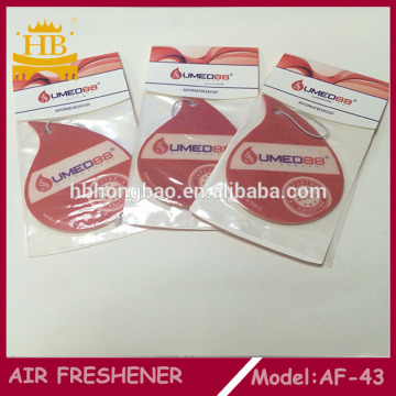 hot selling car paper air freshener