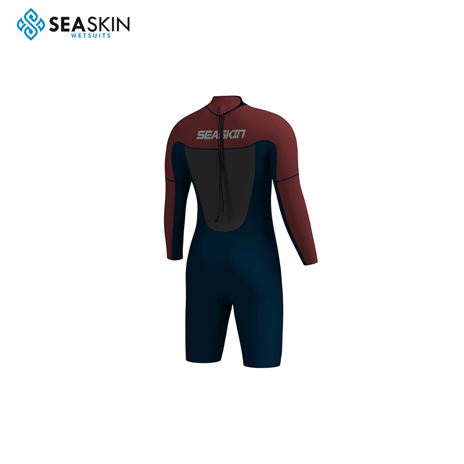 Seasin arrière zip soft durable néoprène springSuit sewewing