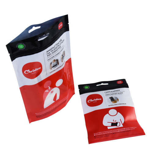 custom printed flat 3 side seal pouches with window