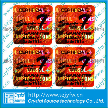 Label Sticker Holografik 3D Waterproof