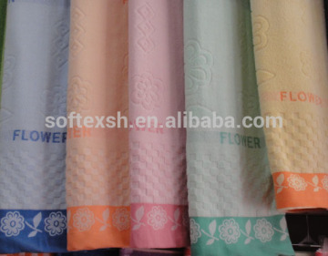 cotton jacquard towel blanket / bed sheets