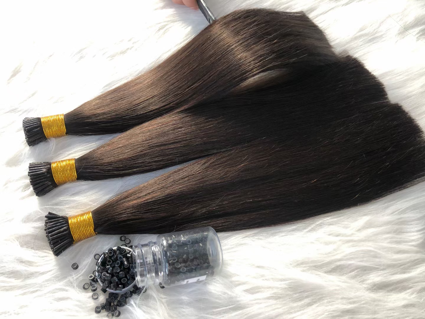 Wholesale 6D Hair Extension Double Drawn Italian Keratin Pre Bonded i Tip/U Tip/Tape In Hair Extensions Virgin Human Hair
