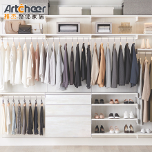 White Melamine Shoes Display Cabinet - Customize Design