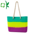 로프 핸들이 달린 베스트 셀러 Durale Silicone Beach Bag