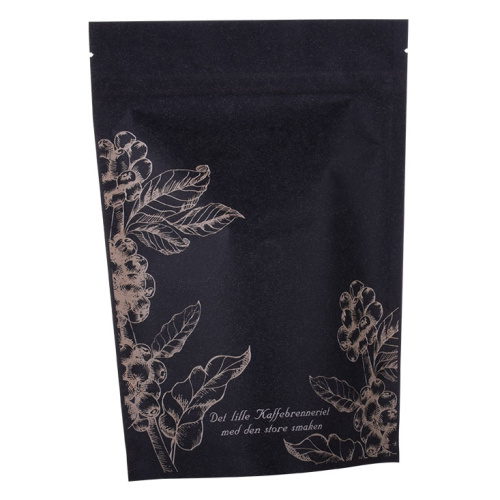 Tas Kopi Kraft Ramah Lingkungan 12oz Stand up Pouch