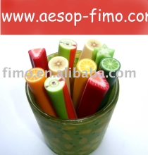 clay fruit canes bead (DIY)